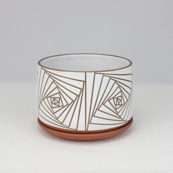 Small Paradox Planter on Red Clay 5 in / 13 cm Wide