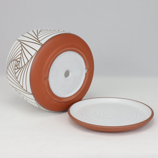 Small Paradox Planter on Red Clay 5 in / 13 cm Wide
