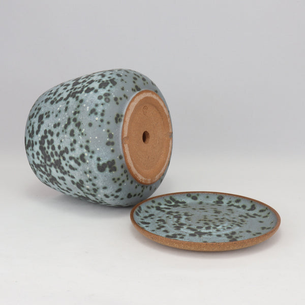 Moonscape Planter on Speckled Clay, 4.5 in / 11.5 cm Wide