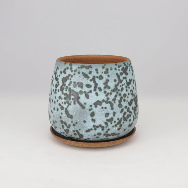 Moonscape Planter on Speckled Clay, 4.5 in / 11.5 cm Wide