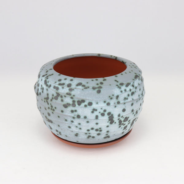 Moonscape Planter on Speckled Clay, 5.5 in / 14 cm Wide
