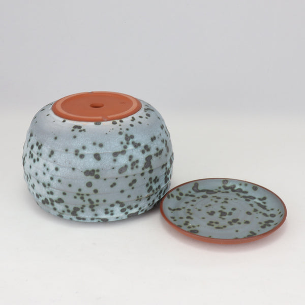 Moonscape Planter on Speckled Clay, 5.5 in / 14 cm Wide