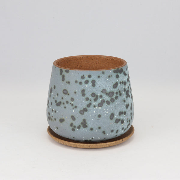 Small Moonscape Planter on Speckled Clay,  3.5 in / 19 cm Wide
