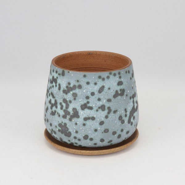 Small Moonscape Planter on Speckled Clay,  3.5 in / 19 cm Wide