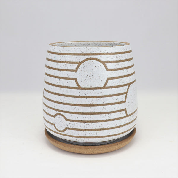 Rising Planter on Speckled Clay, 6 in / 15.5 cm Tall (P13)