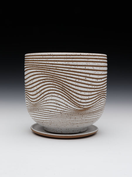 Small Wavy Planter [3.9in / 10cm Tall]
