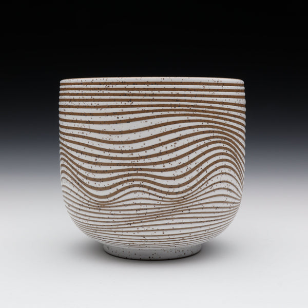 Small Wavy Planter [3.9in / 10cm Tall]