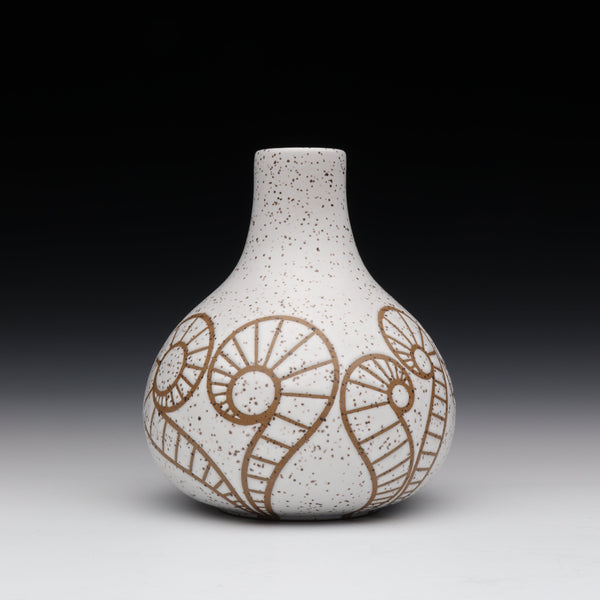 Spiral Bud Vase [4.3in / 11cm Tall]