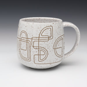 architecture mug, holds 15oz [3.7in / 9.5cm Tall] - SOLD - Thank you!