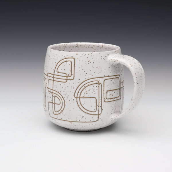 architecture mug, holds 15oz [3.7in / 9.5cm Tall] - SOLD - Thank you!