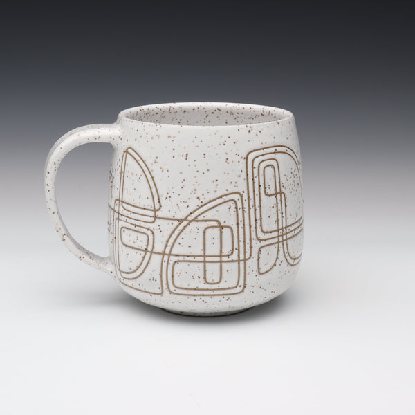 architecture mug, holds 15oz [3.7in / 9.5cm Tall] - SOLD - Thank you!