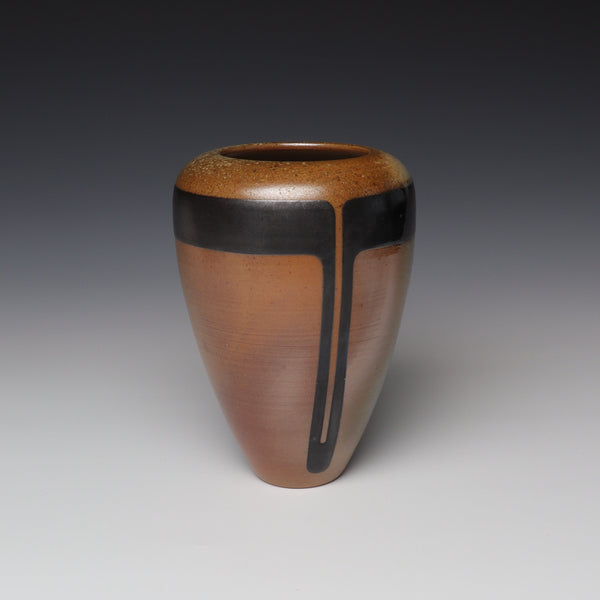 (#23V) - Wood Fired Vase [8.3in / 21cm Tall]