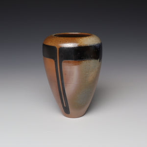 (#23V) - Wood Fired Vase [8.3in / 21cm Tall]