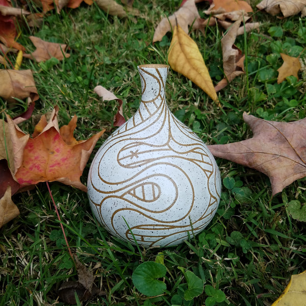 Vase in Speckled Clay (5.5 in / 14 cm tall)