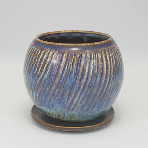 Textured Planter with Magic Glaze (4 in / 10 cm tall)