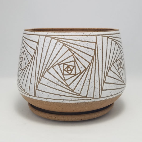 Planter on Speckled Clay (6.75 in / 17 cm wide)