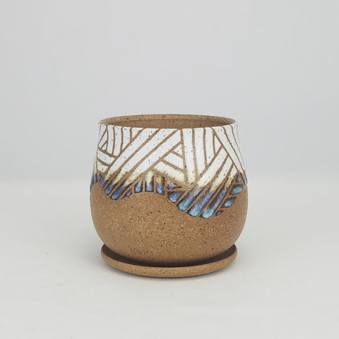 Planter on Speckled Clay (3.5 in / 19 cm tall)