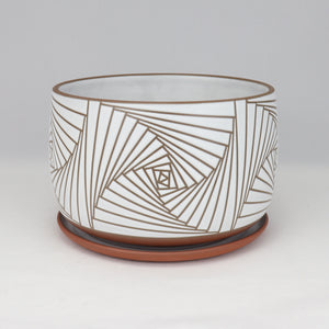 Paradox Planter on Red Clay 7 in / 18 cm Wide