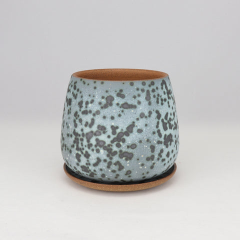 Moonscape Planter on Speckled Clay, 4.5 in / 11.5 cm Wide