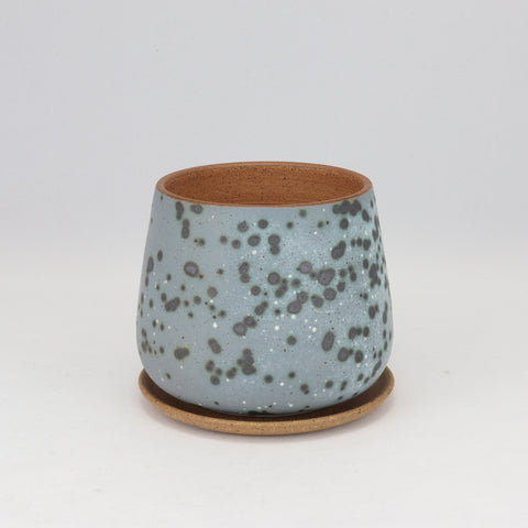 Small Moonscape Planter on Speckled Clay,  3.5 in / 19 cm Wide