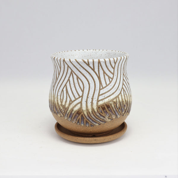 Planter on Speckled Clay 4 in / 10 cm tall (P2)