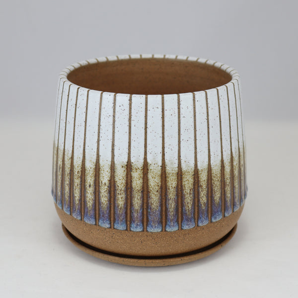 Oil Slick Planter on Speckled Clay (5 in / 13 cm) #5