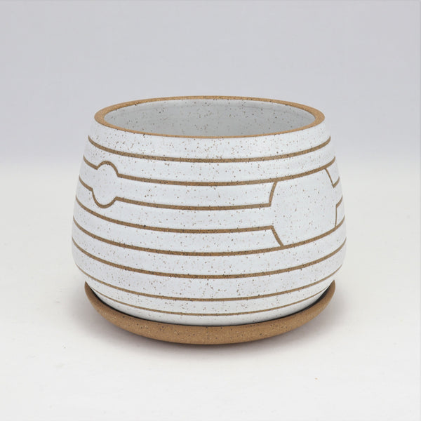 Rising - Planter on Speckled Clay, 4.5 in / 11.5 cm Wide (P8)
